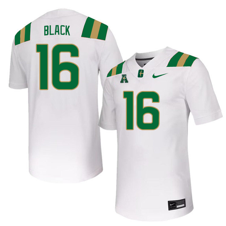 Charlotte 49ers #16 Carson Black College Football Jerseys Stitched Sale-White